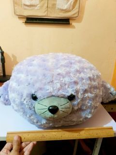 Big Seal Stuffed toy Rose pattern Japan Stuffed animal plush Huggable