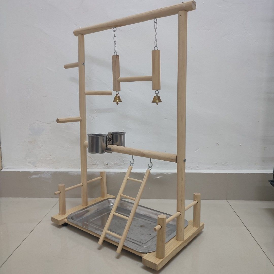 Bird wooden stand hot sale