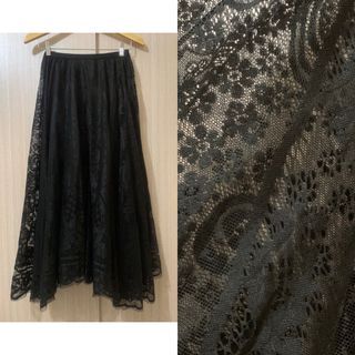 ❌SOLD❌ Black Lace Flare Skirt