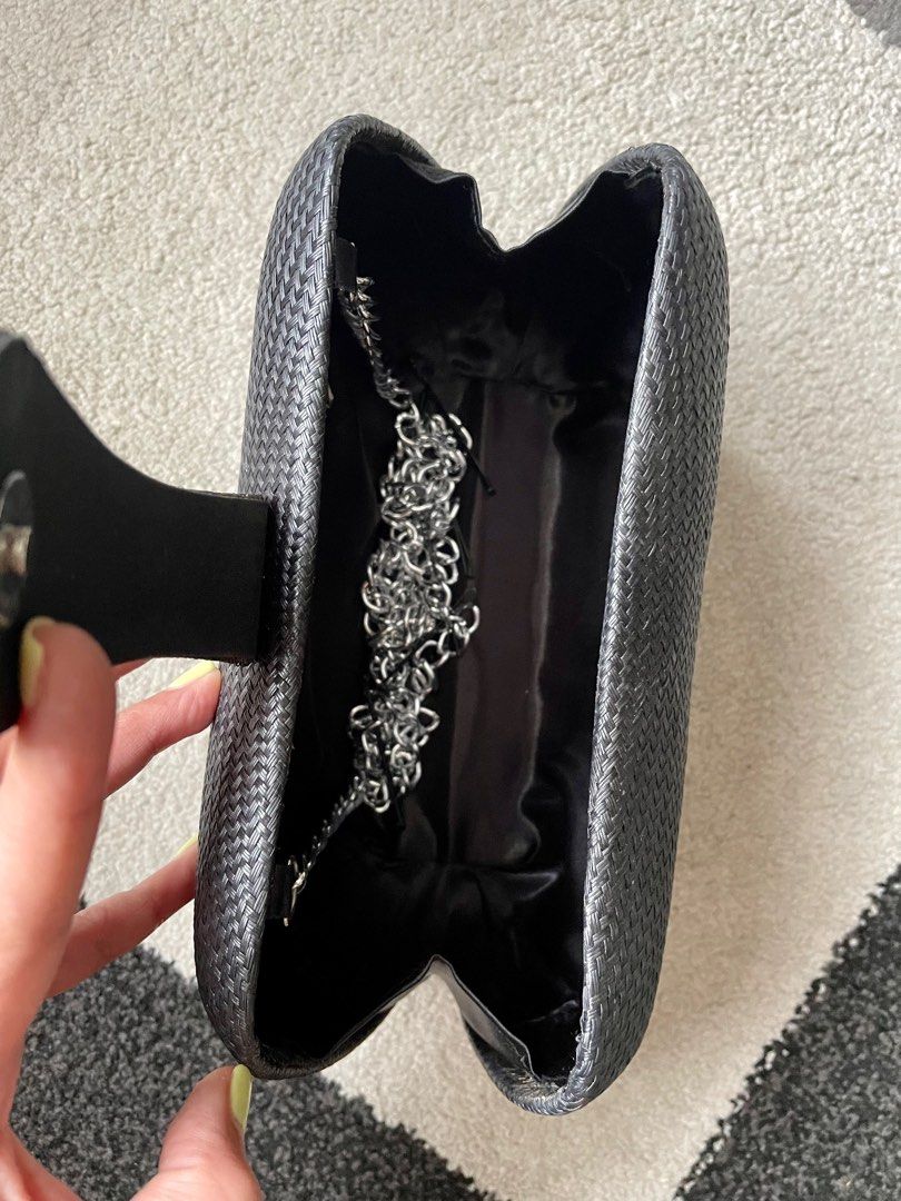 Black purse (Category: Clutches) located in Quezon City. Submitted by gvice (Listing ID 1222250258, Image 2). Description: Used once. Like new Rfs. Decluttering Last price posted .