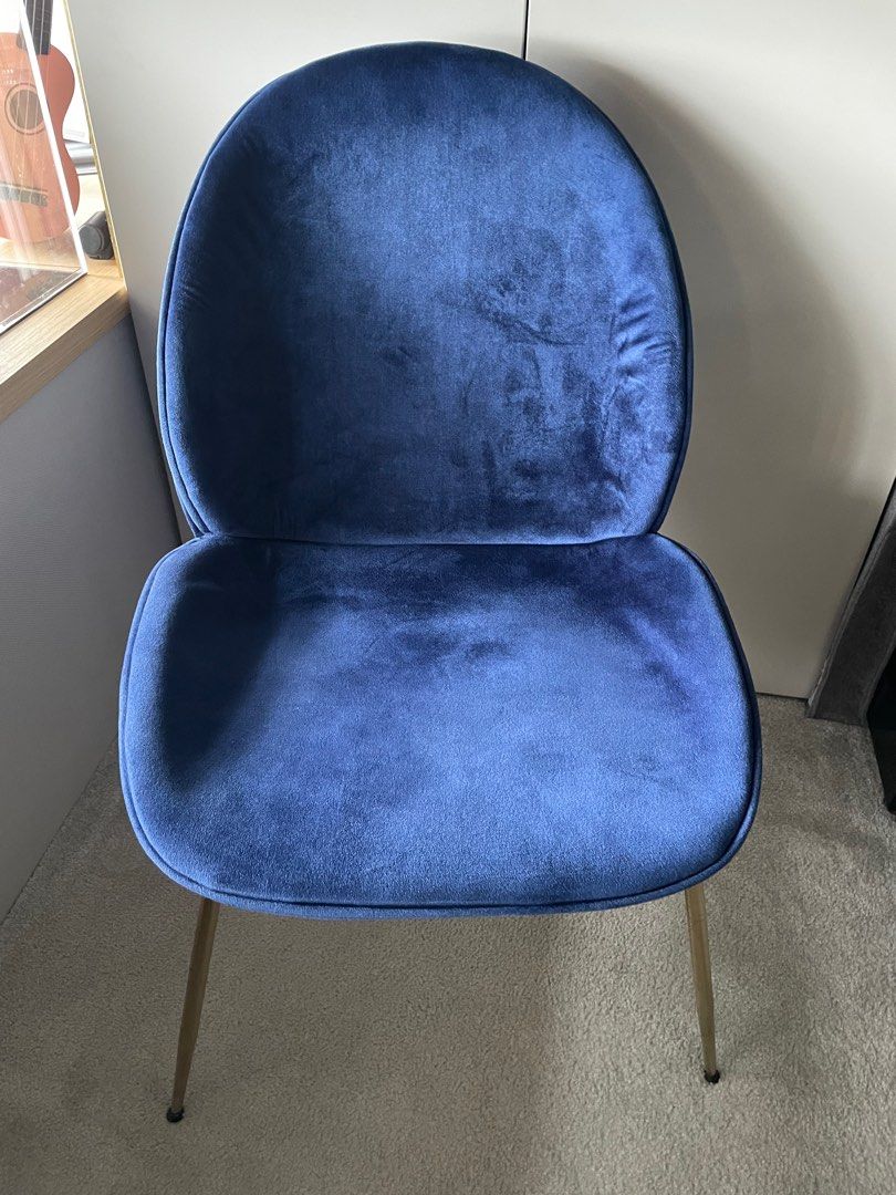 Blue Chair, Furniture & Home Living, Furniture, Chairs on Carousell