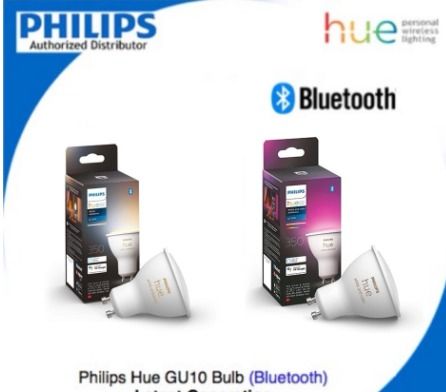 Philips Hue GU10 Bulb with Bluetooth (White and Color Ambiance)