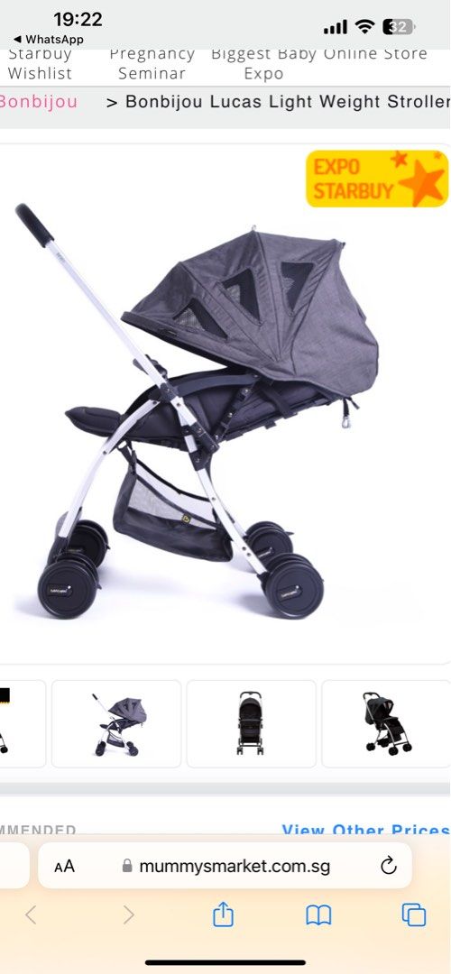 Bonbijou stroller lucas top