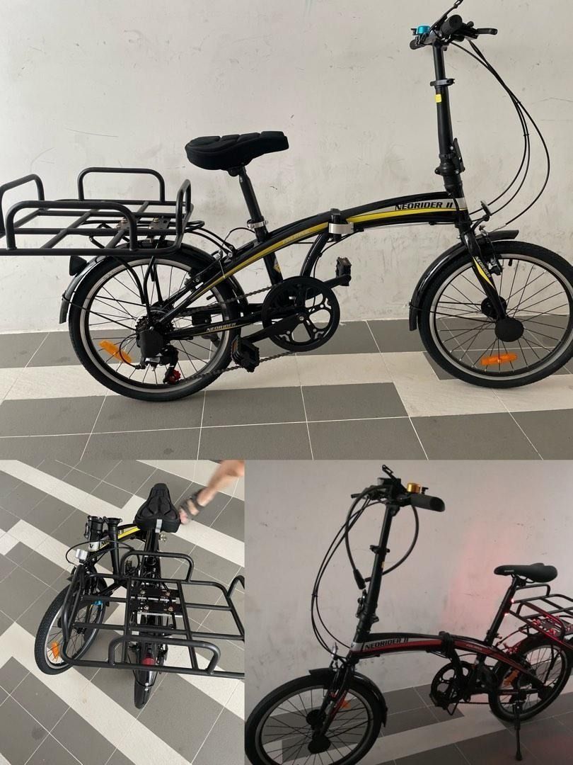 Brand New Taiwan 20 Foldable Bicycle for Food Delivery Folding 7 speed with Food Delivery Rack V brake function Folding Bic Foldies Foldie Bicycle mudguard rear carrier. Test ride available FREE WARRA...