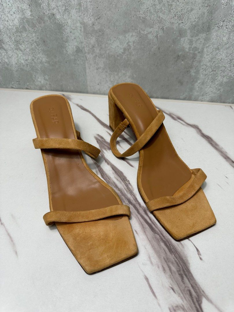 By far top tanya suede mules