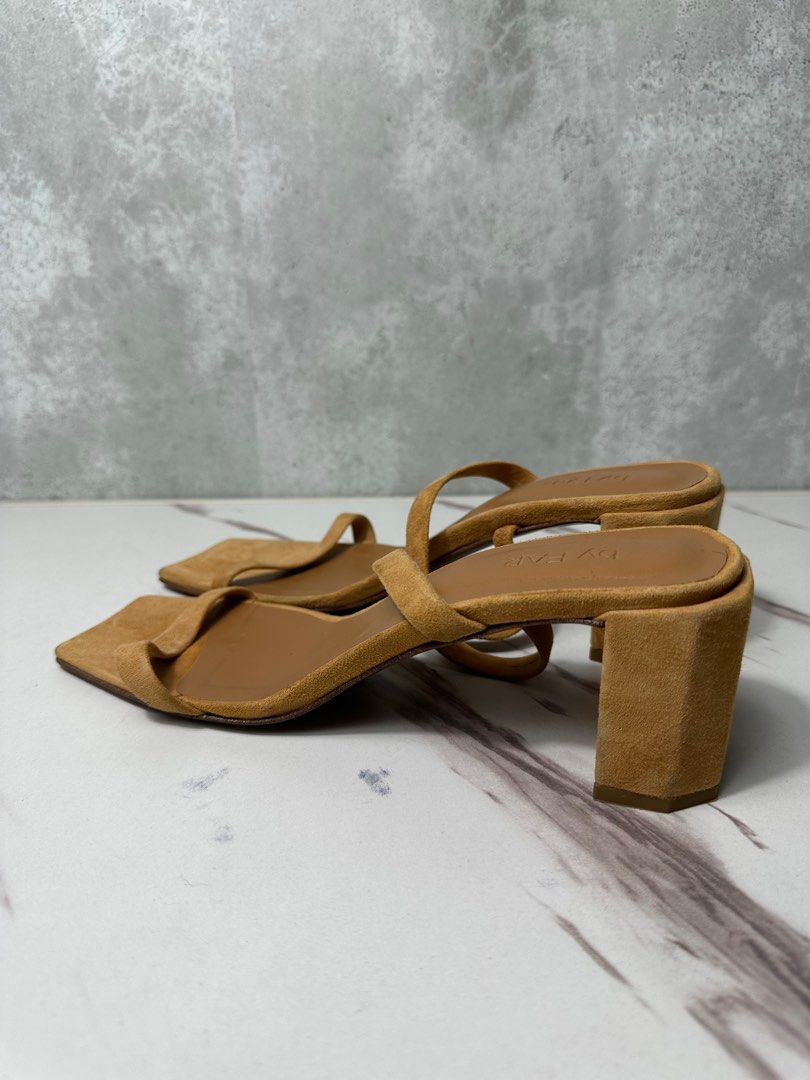 By far tanya suede mules hotsell