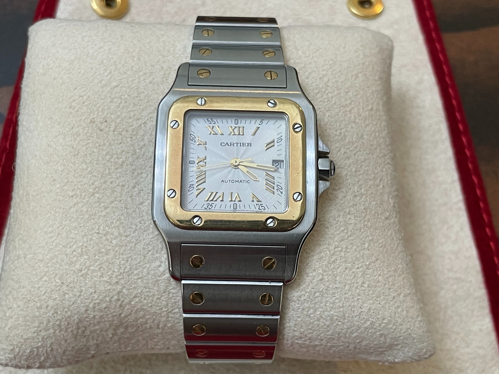 Cartier Santos Galbee 2319 Millennium dial LM size. Luxury