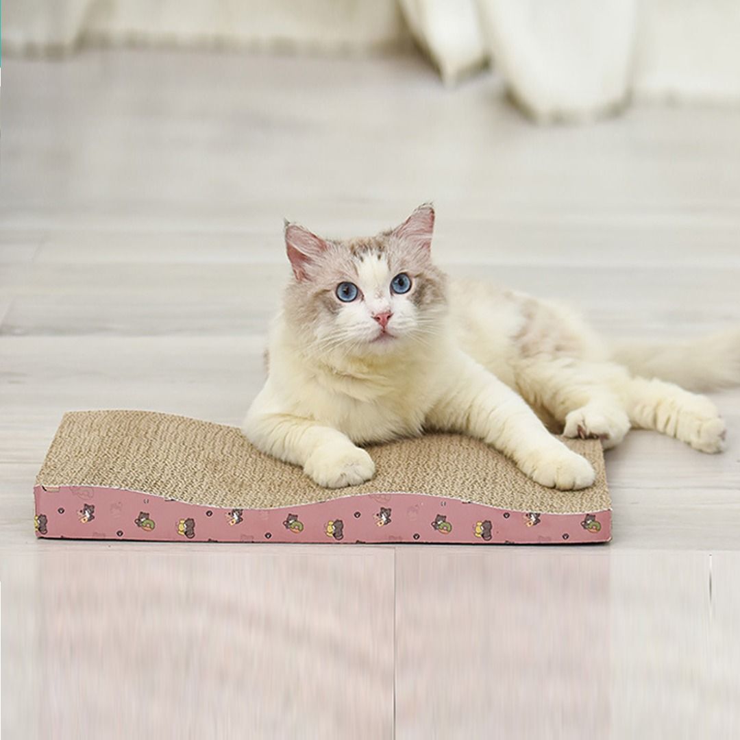 FUKUMARU Cat Scratcher Mat, 23.6 X 15.7 Inch Natural Sisal Cat Scratch  Mats, Horizontal Cat Floor Scratching Pad Rug with Sticky Velcro Tapes,  Protect