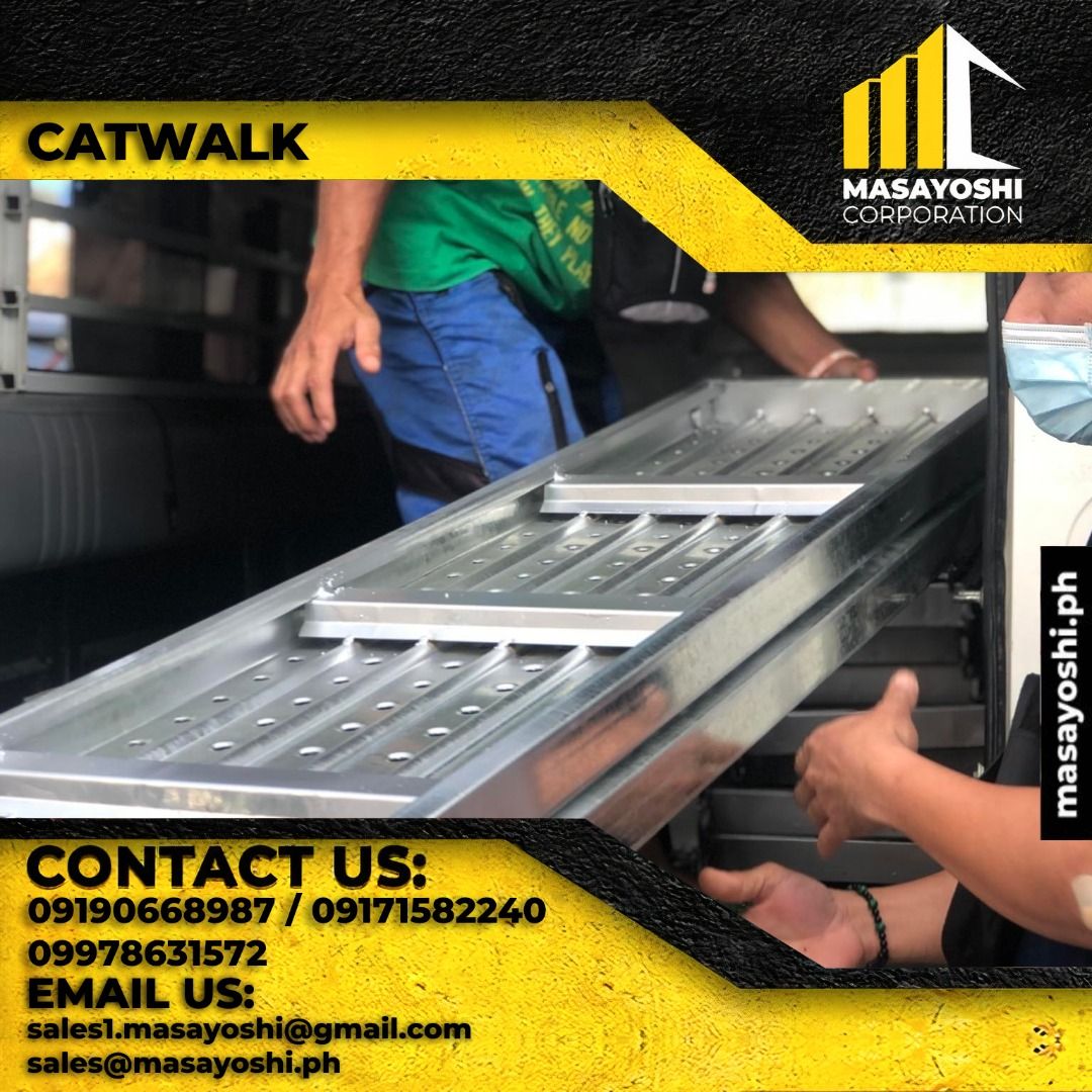 Catwalk | Platform | Scaffolding | Catwalk for Scaffolding (Category: Construction Tools & Equipment) located in Caloocan City. Submitted by Jomar_Gianan (Listing ID 1222285380, Image 3). Description: 𝗞𝗶𝗻𝗱𝗹𝘆 𝗖𝗮𝗹𝗹/𝗖𝗼𝗻𝘁𝗮𝗰𝘁 𝗼𝘂𝗿 𝗦𝗮𝗹𝗲𝘀 𝗗𝗲𝗽𝗮𝗿𝘁𝗺𝗲𝗻𝘁 𝗳𝗼𝗿 𝘁𝗵𝗲 𝗮𝘃𝗮𝗶𝗹𝗮𝗯𝗶𝗹𝗶𝘁𝘆 𝗮𝗻𝗱 𝗺𝗼𝗾 𝗼𝗳 𝘁𝗵𝗲 𝗽𝗿𝗼𝗱𝘂𝗰𝘁. 𝗢𝘂𝗿 𝗪𝗮𝗿𝗲𝗵𝗼𝘂𝘀𝗲 𝗶𝘀 𝗹𝗼𝗰𝗮𝘁𝗲𝗱 𝗶𝗻 𝗠𝗮𝗻𝗶𝗹𝗮. a platform extending into a