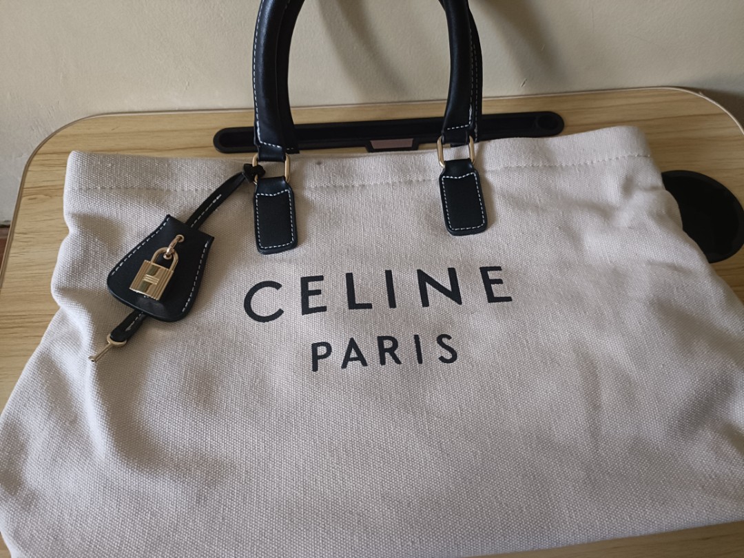 Celine Canvas Tote Bag -Shoulder only, Luxury, Bags & Wallets on Carousell