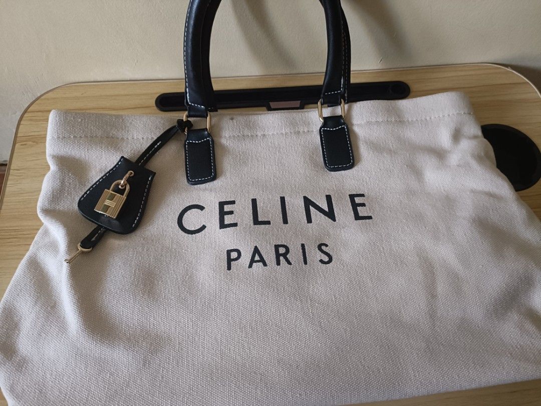 Celine Horizontal Cabas Canvas Bag Reference Guide Spotted Fashion ...