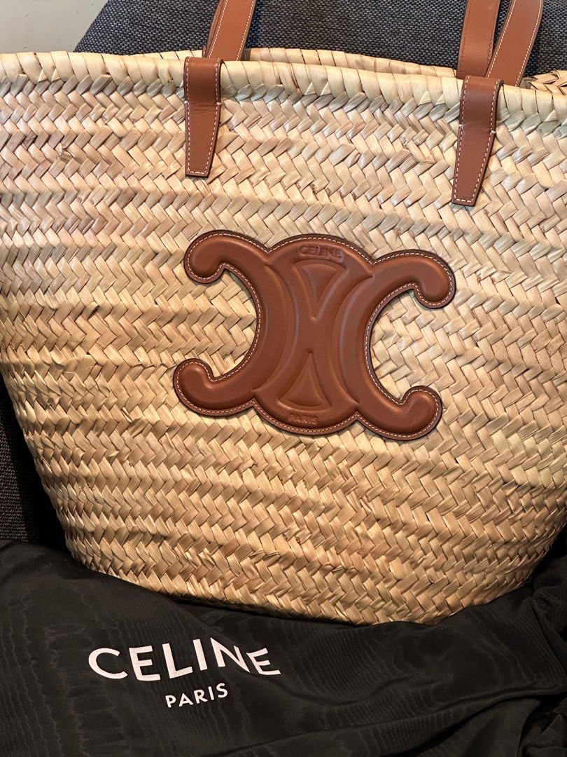 celine large triomphe basket
