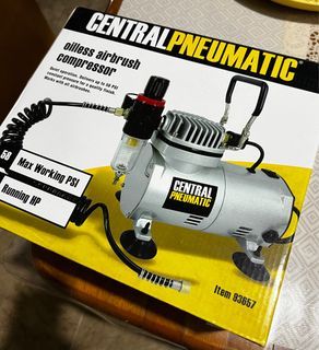 Central Pneumatic Oilless Airbrush Compressor