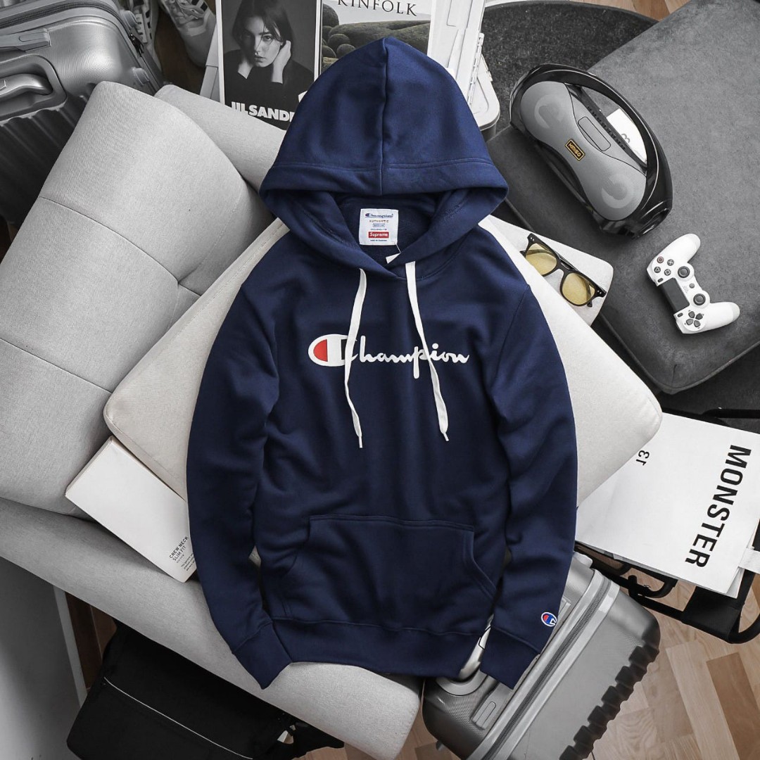 Champion hoodie ???, Men's Fashion, Tops & Sets, Hoodies on Carousell