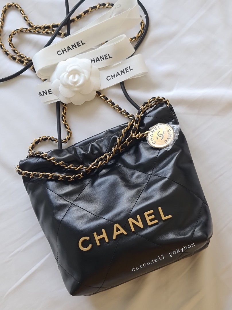 Chanel 22 Mini 23S Pink, Luxury, Bags & Wallets on Carousell