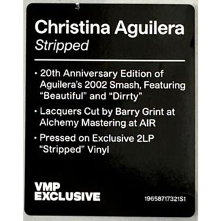 Christina Aguilera – Stripped, 2LP, 20th Anniversary Edition, Black and  White Splatter Color Vinyl, Brand New