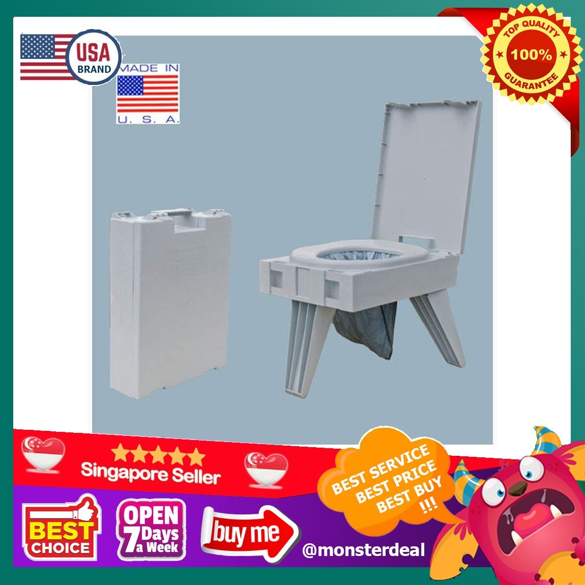 Cleanwaste go shop anywhere portable toilet