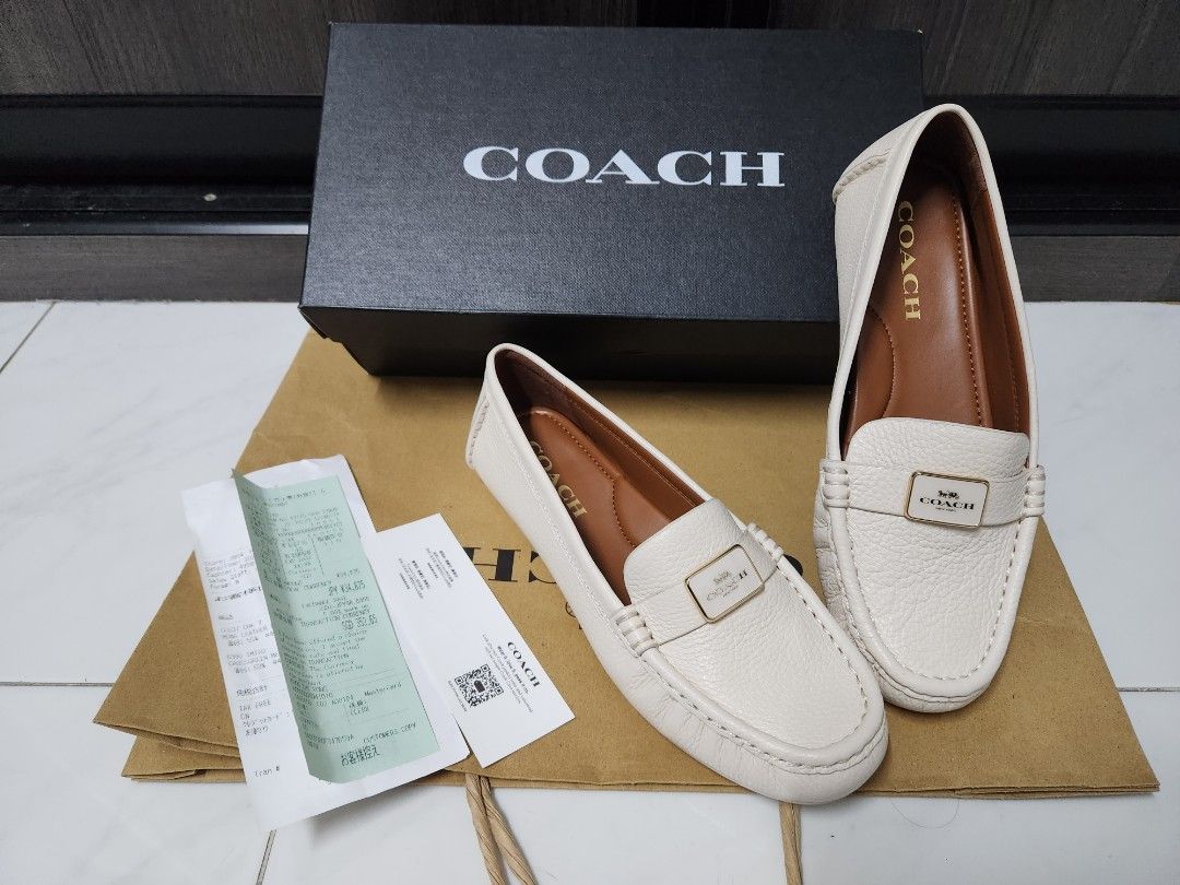 Coach Leather Mona Driver - Ladies size 7, Luxury, Sneakers