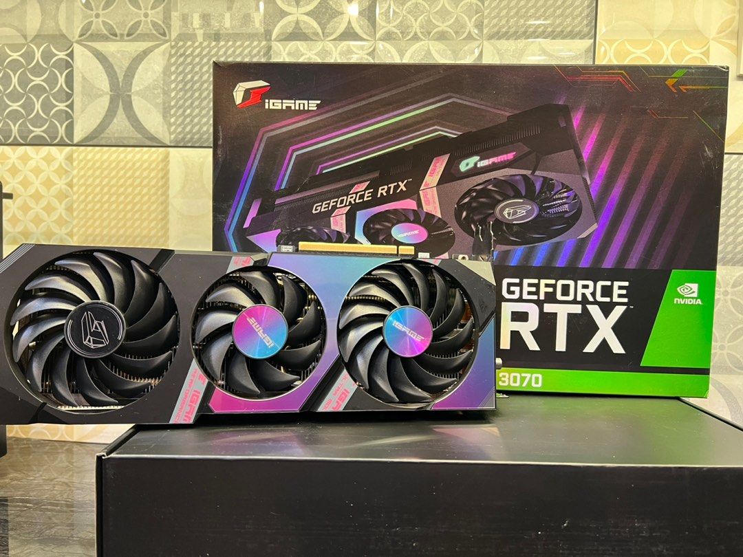 Colorful iGame RTX 3070 Ultra Black, Computers & Tech, Parts