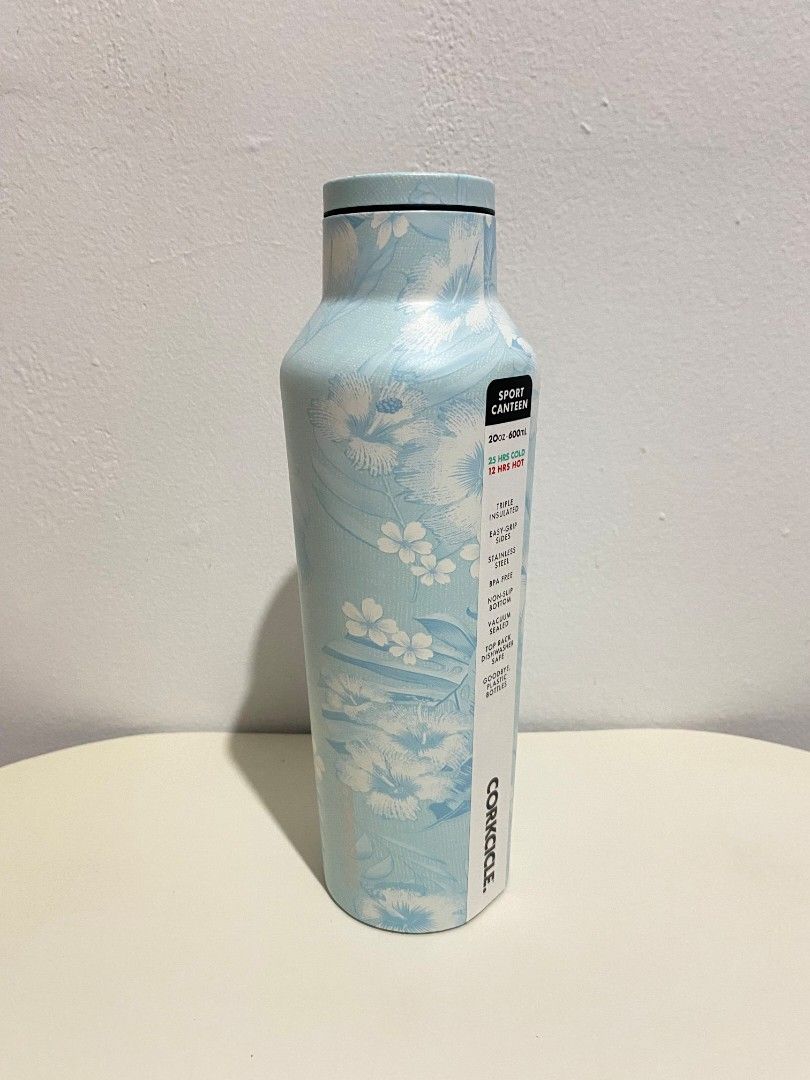 Corkcicle Luau Sport Canteen 20oz Blue Luau, Kitchen & Appliances di Carousell