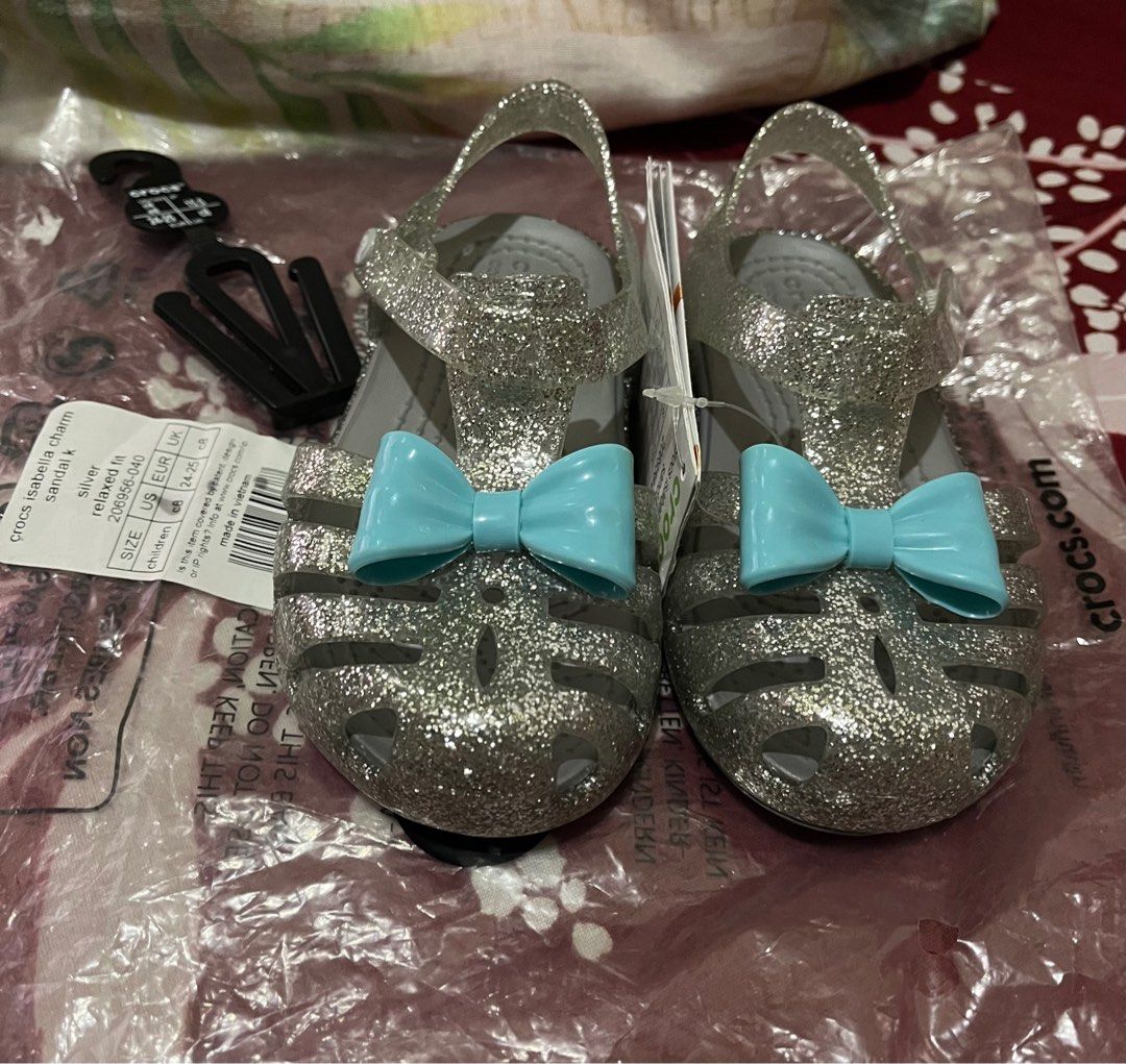 Crocs isabella charm sandal k top