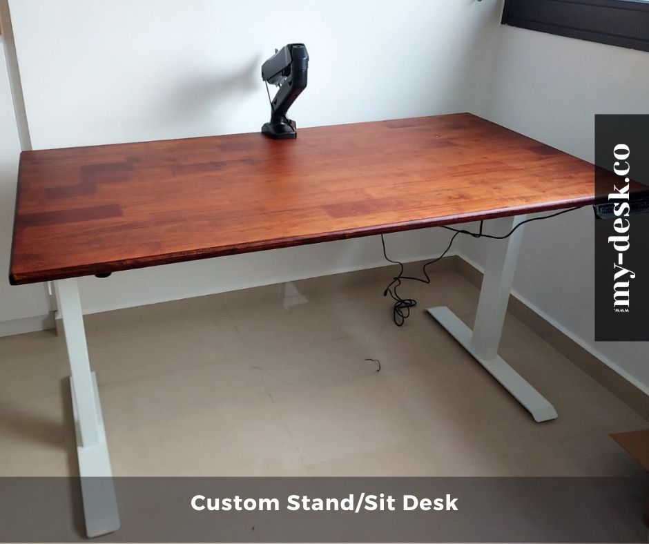 Custom Solid Wood Standing Desk