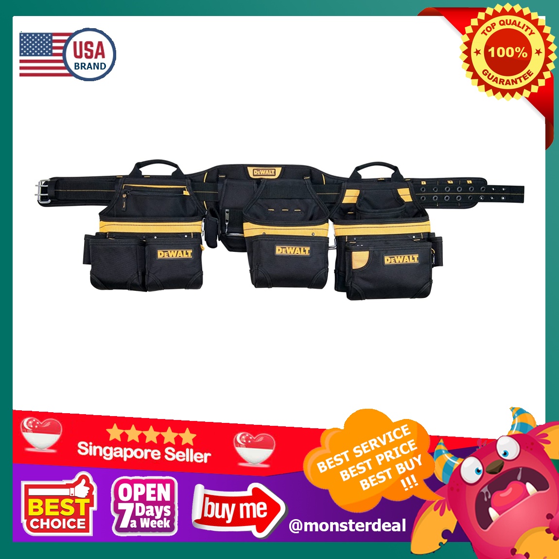 DEWALT 31Pocket Professional Carpenter's Apron Tool Belt 210