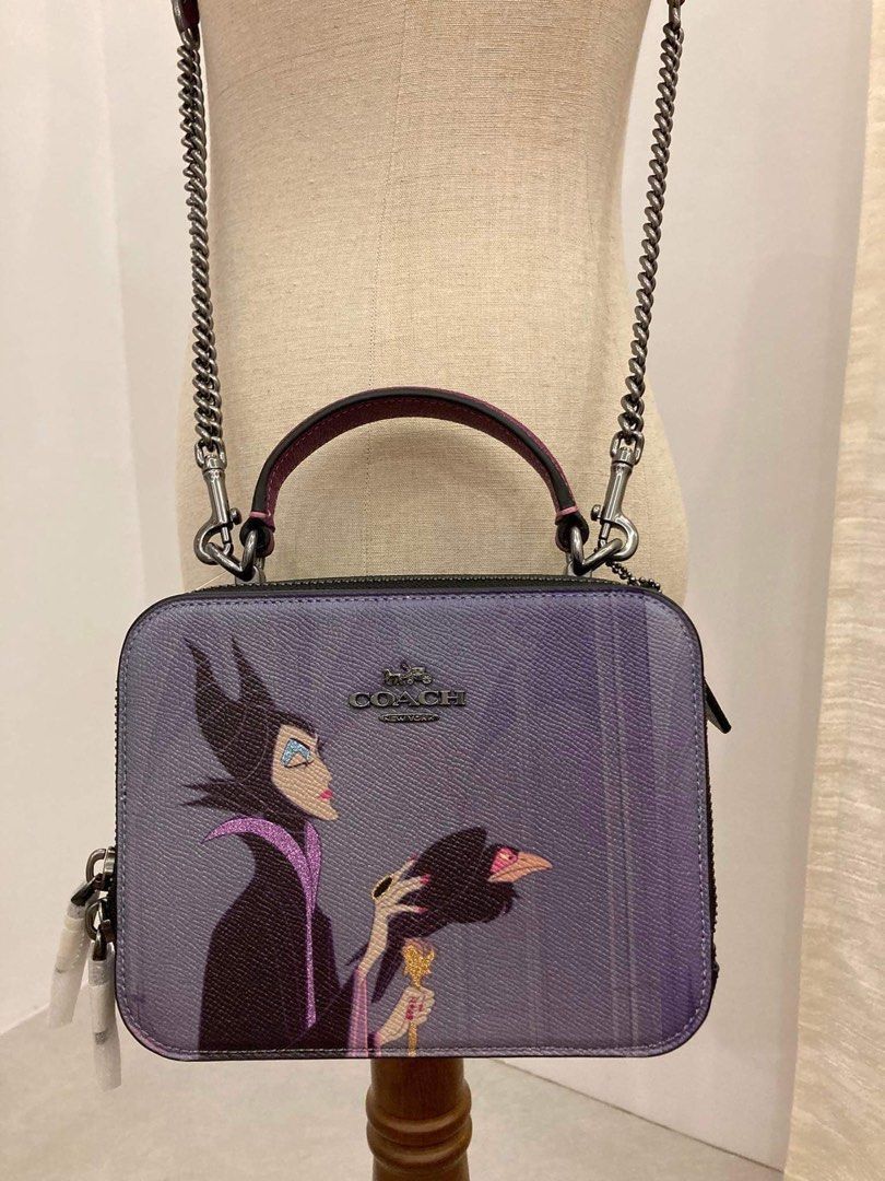 Coach Disney x Coach Box Crossbody with Maleficent Motif