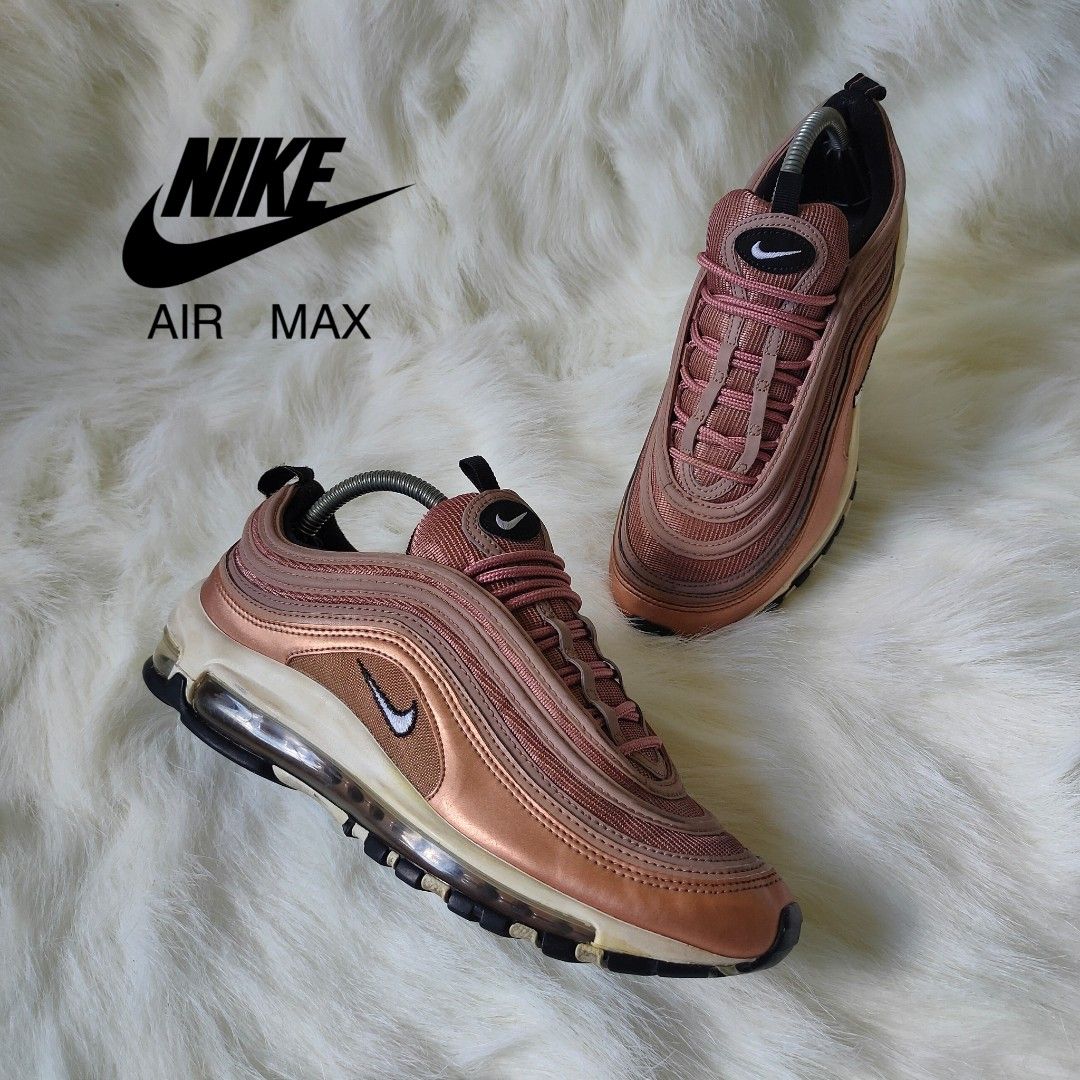 DS NIKE AIR MAX 97 BRONZE SNEAKER Desert Dust White Shoes