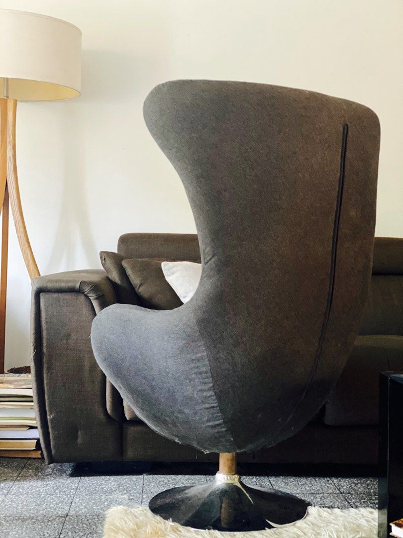 Egg Swivel Chair, Furniture & Home Living, Furniture, Chairs on Carousell