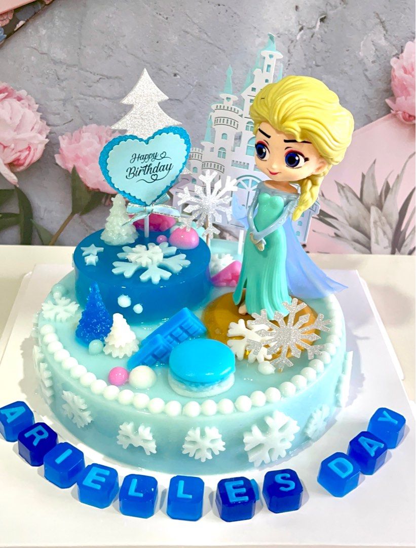 Elsa Jelly Cake Frozen Jelly Cake, Food & Drinks, Homemade Bakes on