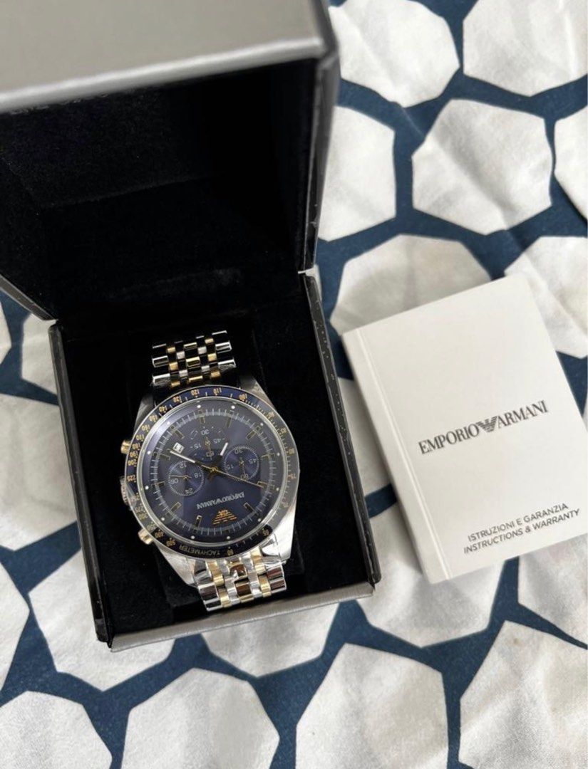 Mens emporio armani sports tazio chronograph watch ar6088 shop