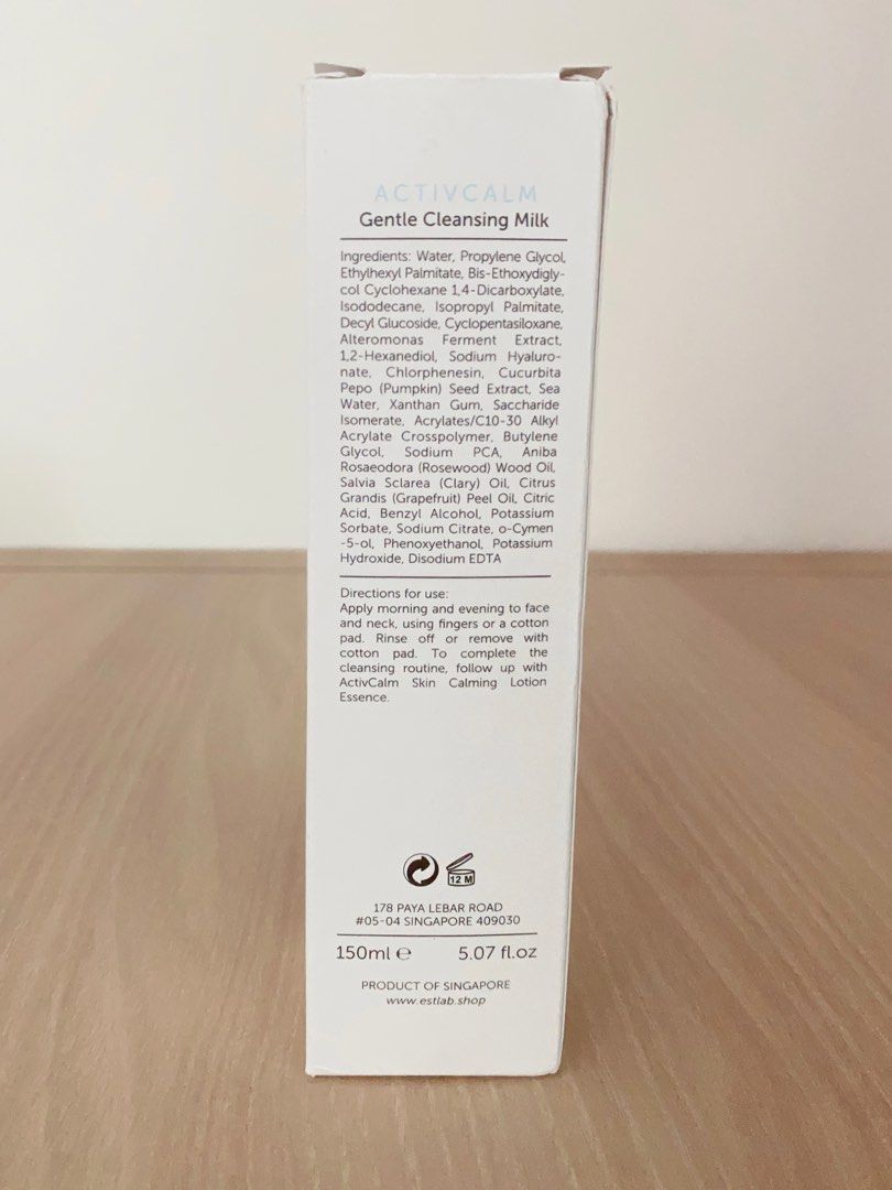 Est Lab ActivCalm Gentle Cleansing Milk, Beauty & Personal Care, Face