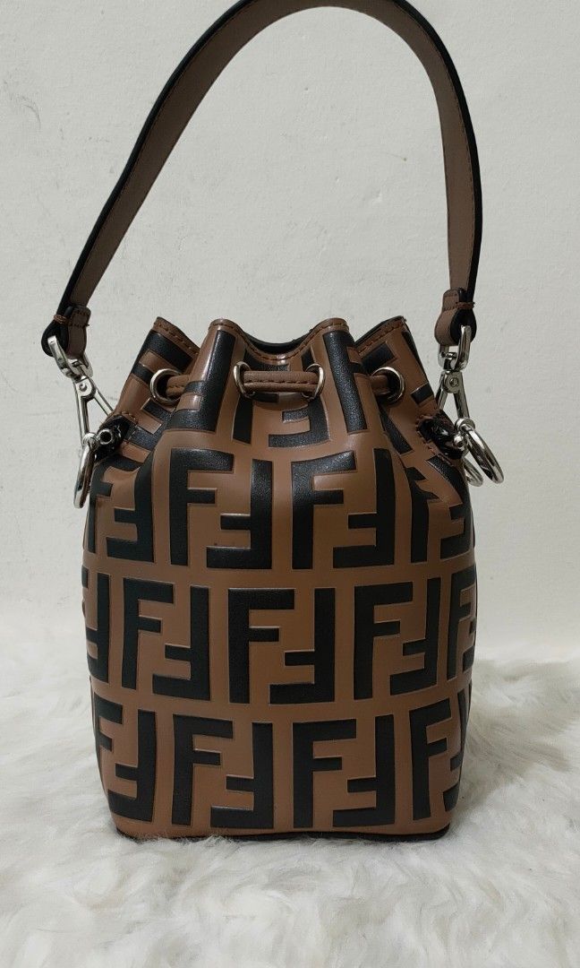 Fendi Roma Mon Tresor Mini Bucket Bag, Barang Mewah, Tas Dompet