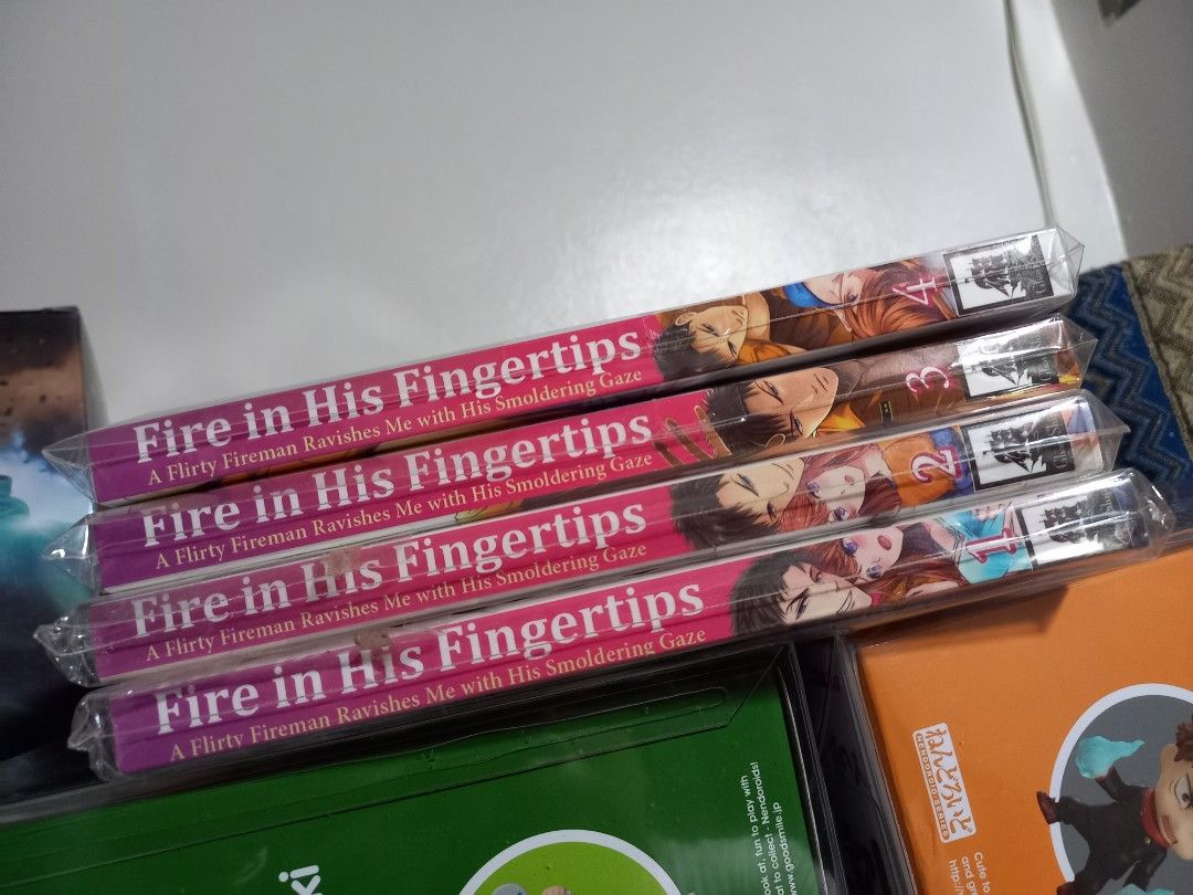 Fire In His Fingertips Manga Vol 2 FIRE IN HIS FINGERTIPS MANGA VOLS. 1-4 SET, Hobbies & Toys, Books