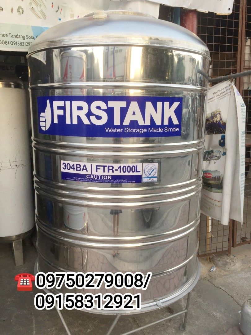 Firstank 1000L Water Storage Tank Vertical, Furniture & Home Living