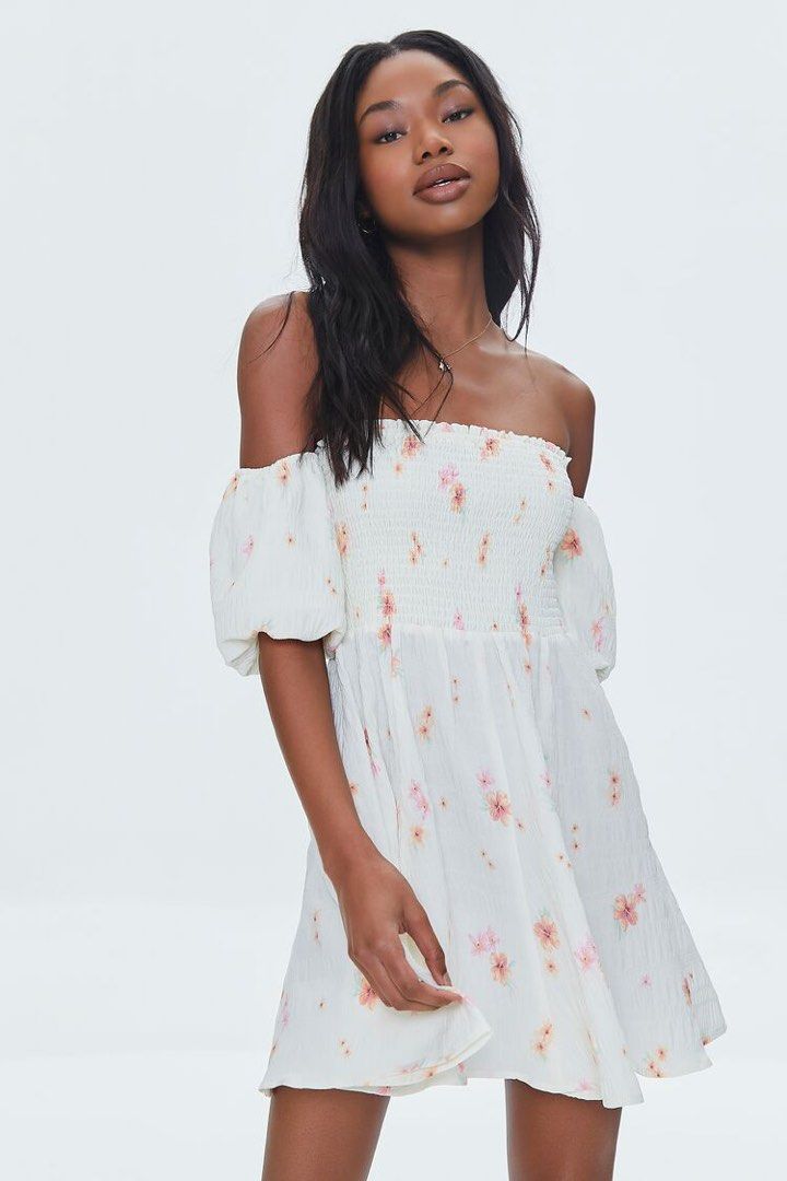 Forever 21 smocked sales dress