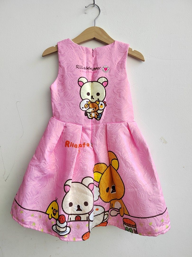 Fuyimei Pink Rilakkuma Kids Girl Dress