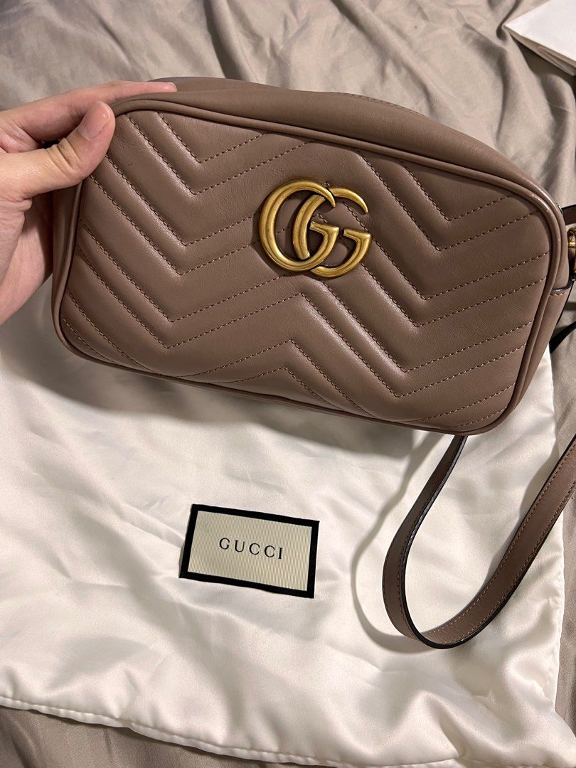 Gg marmont matelassé hot sale shoulder bag dusty pink