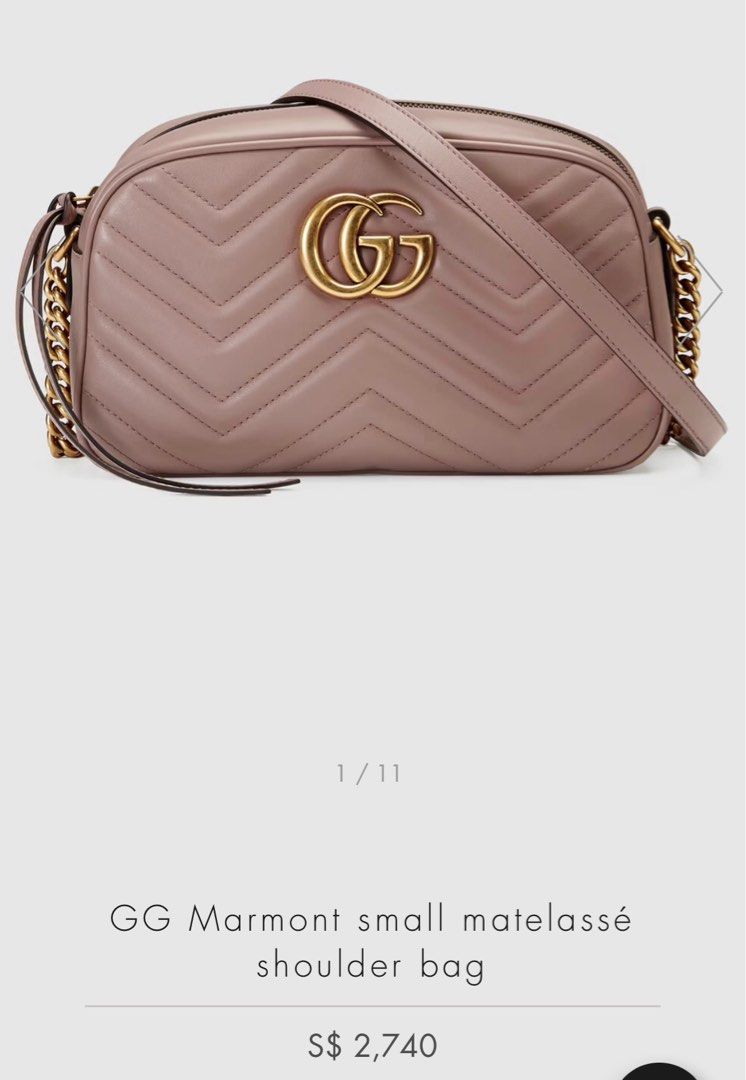 Gg marmont matelassé shoulder bag dusty pink hot sale