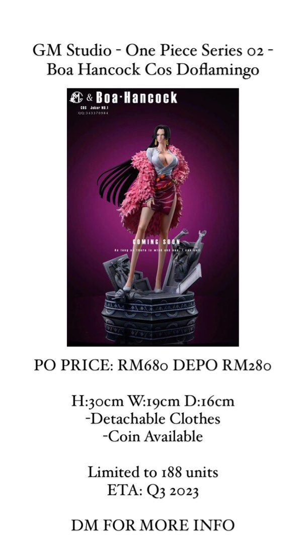 GM Studio One Piece Series 02 Boa Hancock Cos Doflamingo, Hobbies