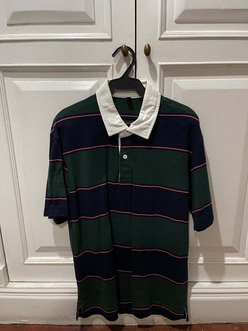 Green Uniqlo Rugger Polo Shirt on Carousell