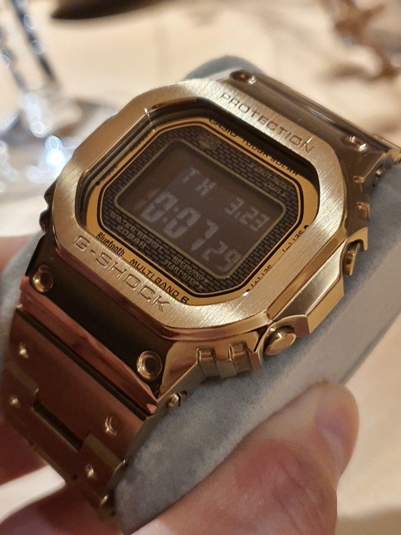G shock cheap square gold