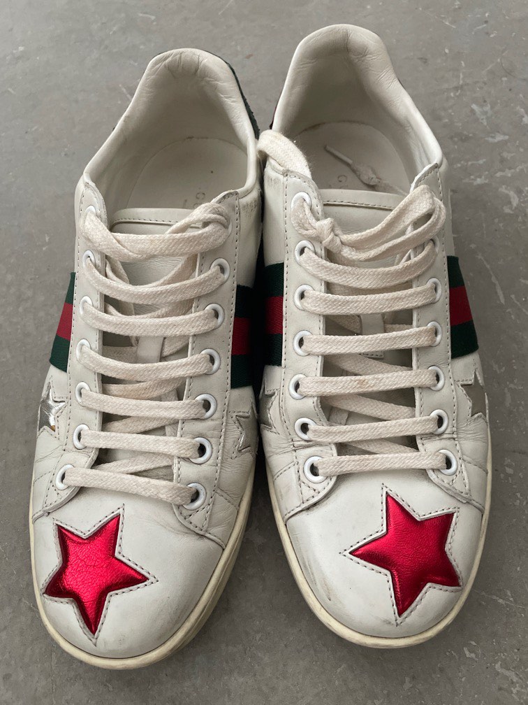 Gucci shoes with stars on them clearance
