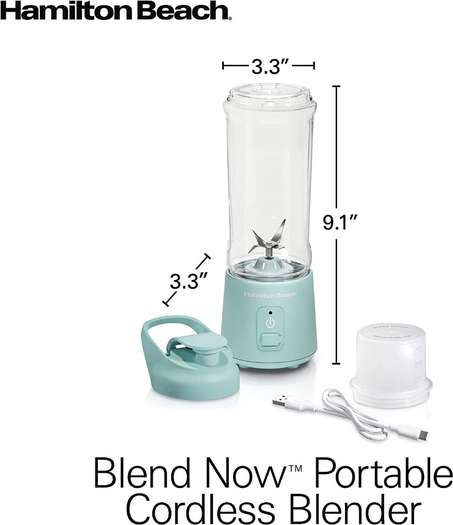 Blendnow Personal Size Blender, Portable Blender for Shakes and Smoothies,  USB Rechargeable Blender, Travel Blender, Gift, Fresh Juice Blender with  Stainless Steel 6 Blades, 500 ML