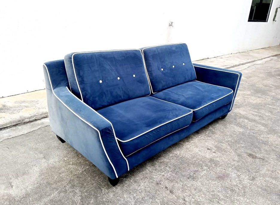 Harvey Norman Velvet Sofa 2 Seater, Furniture & Home Living, Furniture