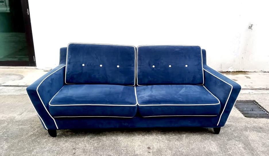 Harvey Norman Velvet Sofa 2 Seater, Furniture & Home Living, Furniture