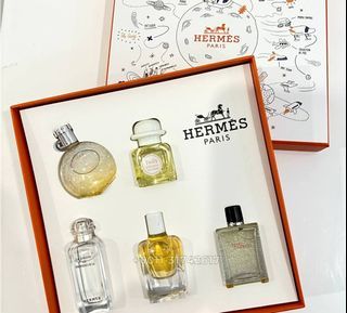 Hermes White Box Parfum Set for Unisex With 5x5ml