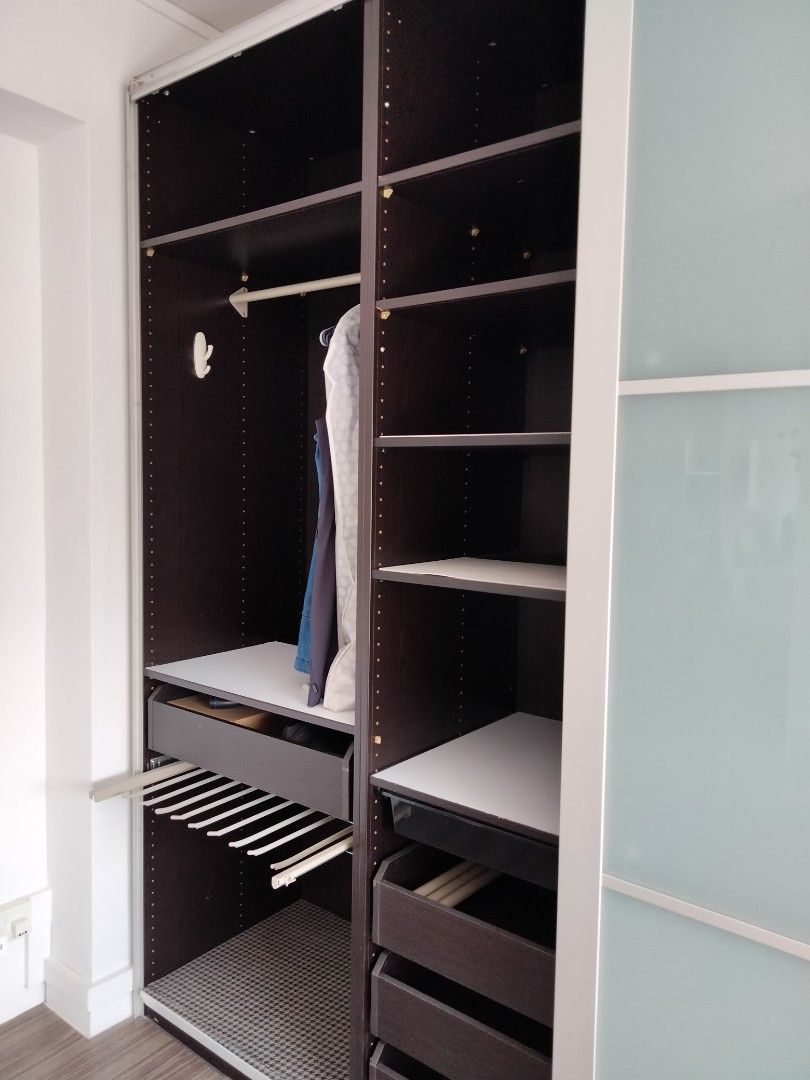 IKEA PAX Kallax wardrobe spare add on shelves drawers pants hanger