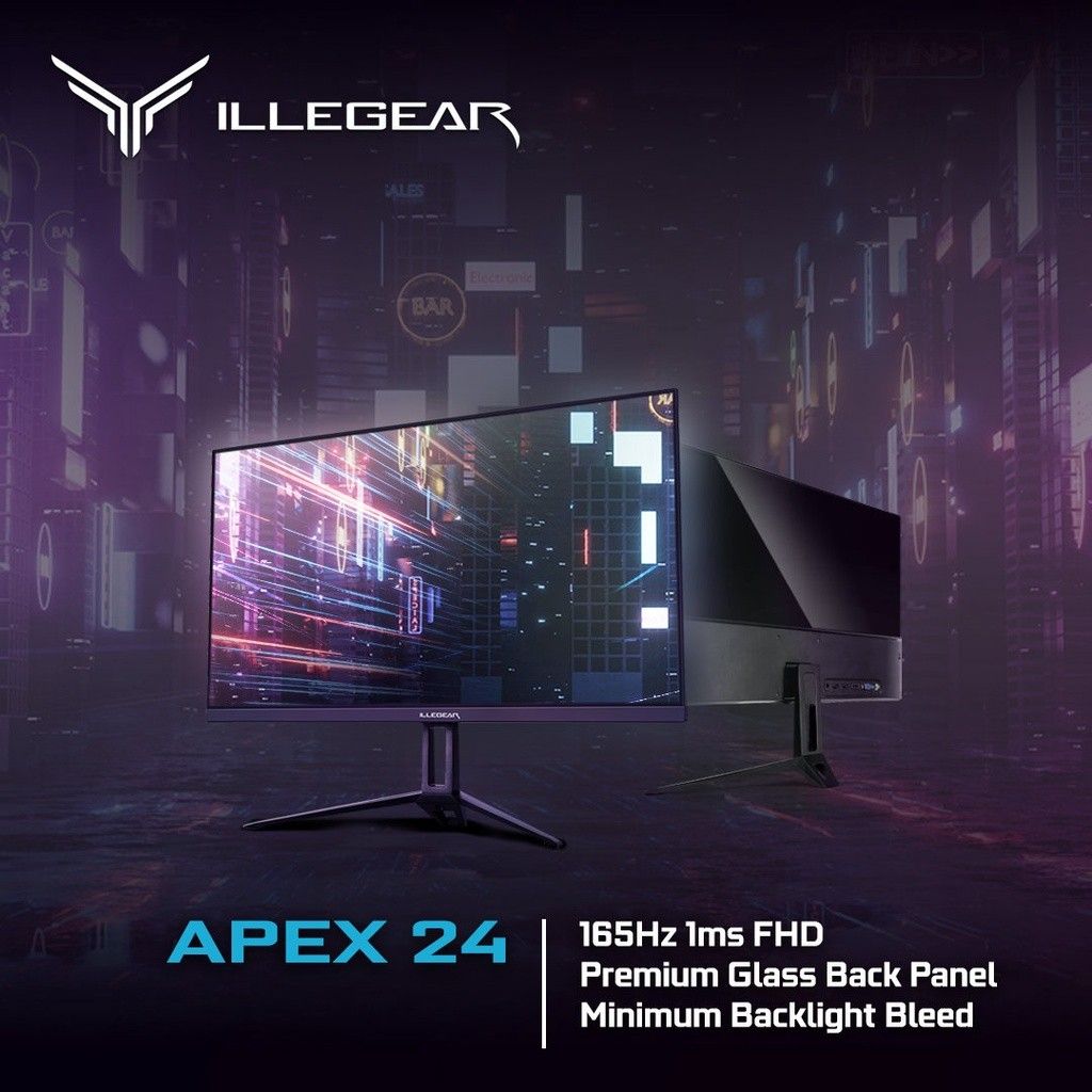 ILLEGEAR APEX 24 GAMING MONITOR 24INC 165HZ, Computers & Tech, Parts ...